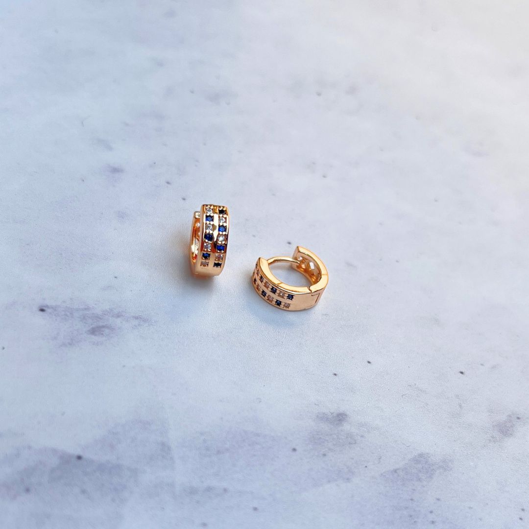 Argollas Blue Gold