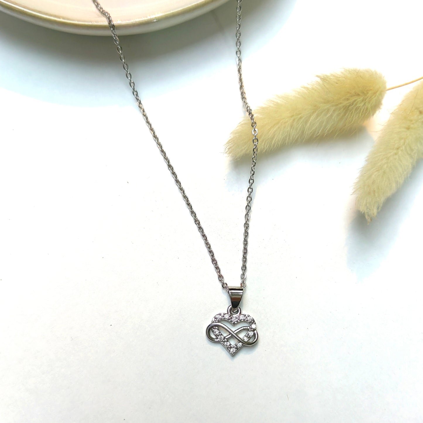 Collar Silver Stone Amor Infinito