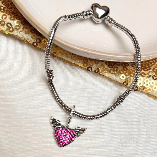 Pulsera Charms Silver Heart