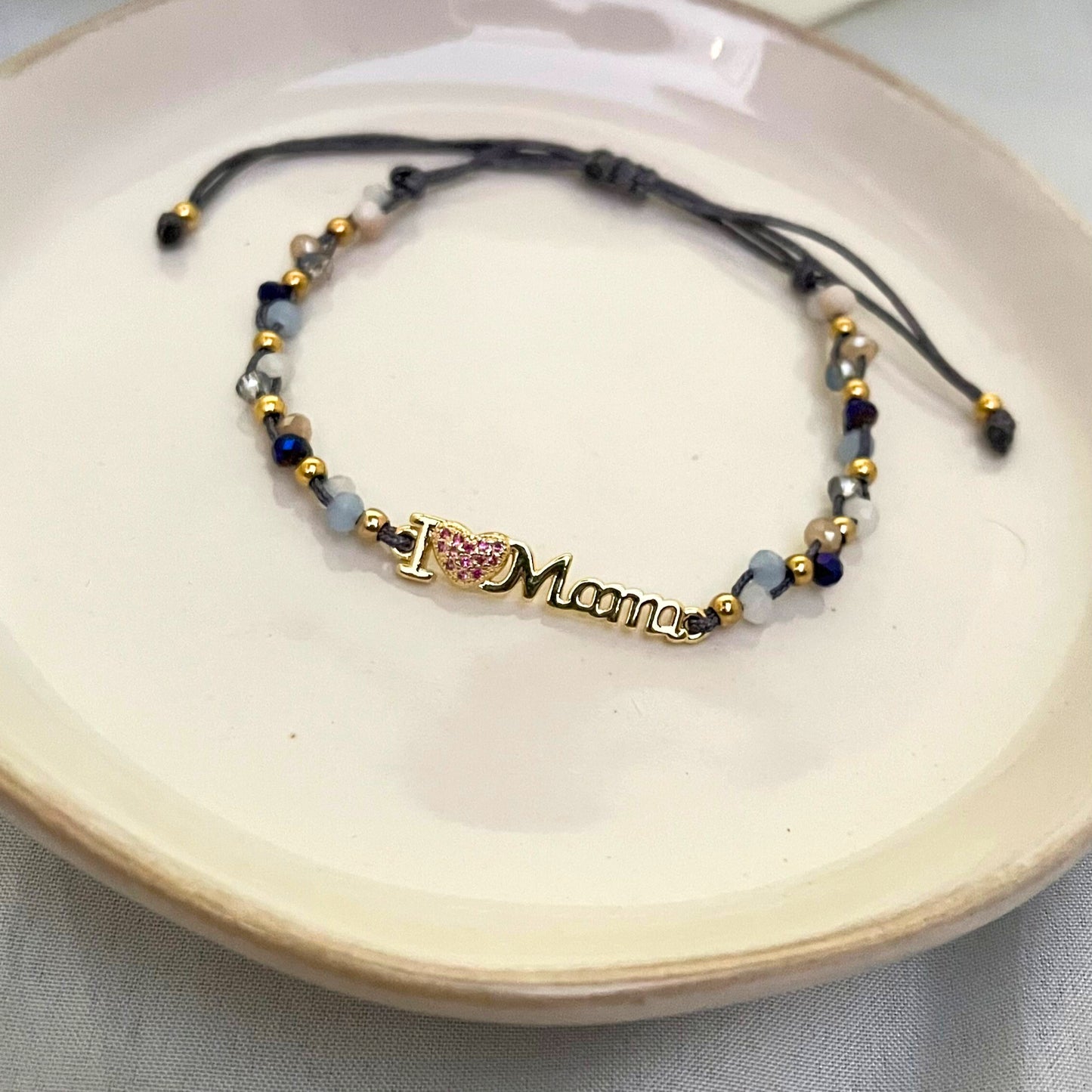 Pulsera Hilo Muranos I Love Mama